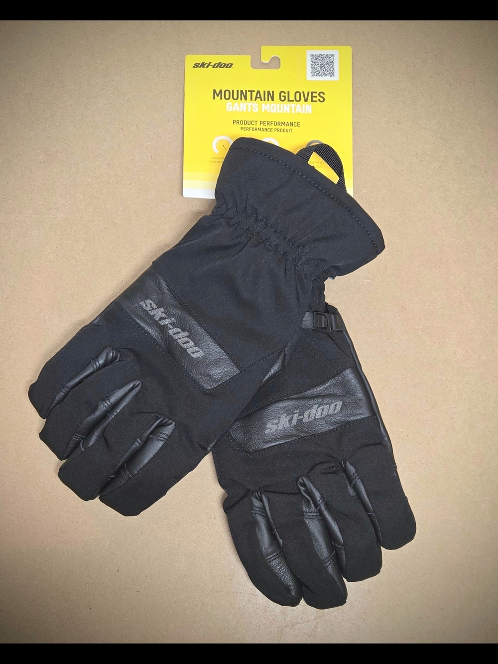 NEW Ski-Doo Mountain Gloves Mens XL Black Waterproof Insulated Snow Winter Ski